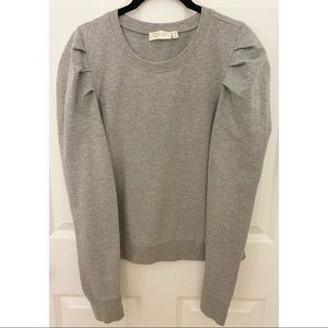 Anthropologie Puff sleeve sweatshirt